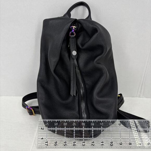 Aimee Kestenberg Tamitha Backpack‎ Black Pebbled Leather Handbag Purse main image 14